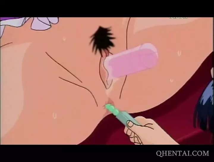 Roped Anime maid fucked with sex toys - fetishshrine.com