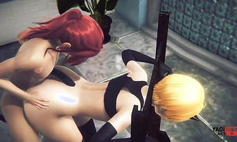 pretty sissy yaoi catboy fucking and a gigantic cock gu