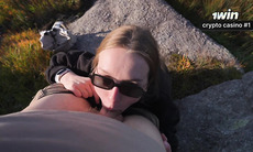 Random towheaded gave me a public oral pleasure to ease the anguish - hottest XXX!