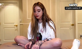 Hot Russian female sneaks into room for bj - Rosie Rider, greatest fledgling porn!